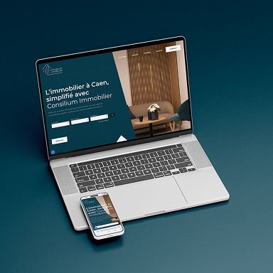 Site internet pour agence immobilière – Consilium Immobilier